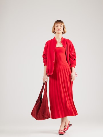 Staud Gebreide jurk 'ELLISON' in Rood