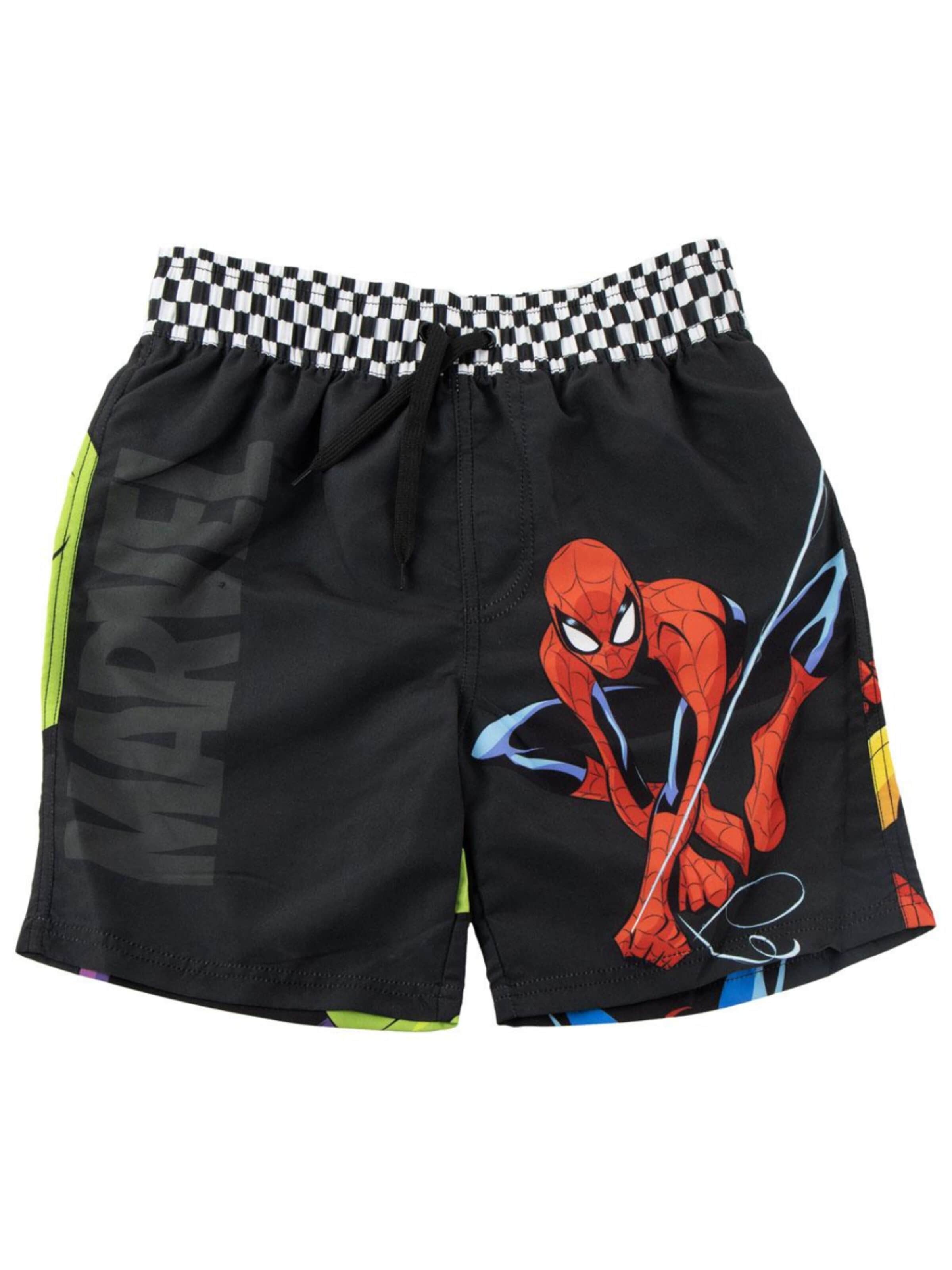 SPIDERMAN Badeshorts 'Avengers Spiderman Swim Shorts'‌‌‌‌‌ in Schwarz: Vorderseite