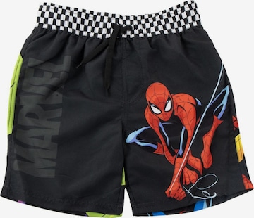 SPIDERMAN Board Shorts 'Avengers Spiderman Swim Shorts' in Black: front