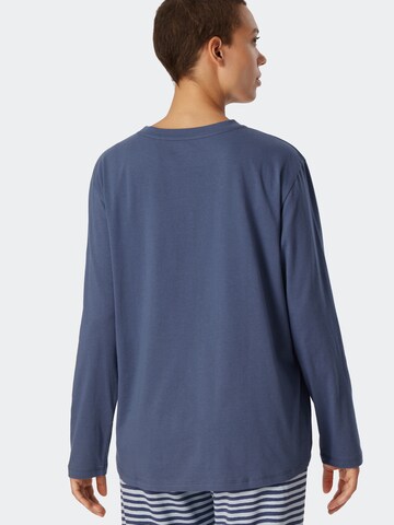 SCHIESSER Slaapshirt 'Mix & Relax' in Blauw