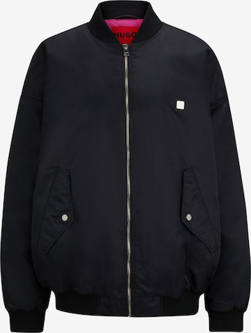 HUGO Red Between-Season Jacket 'Flesiane-1' in Black: front