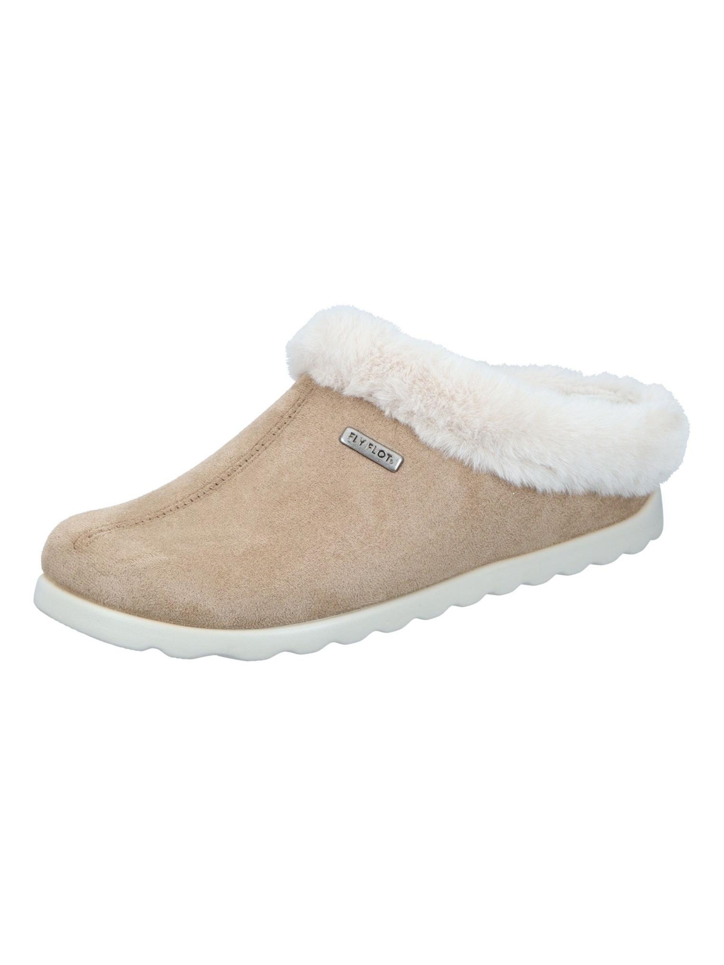 FLY FLOT Slippers in Beige: front