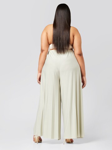 Guido Maria Kretschmer Curvy Wide leg Broek 'Samantha' in Groen: terug