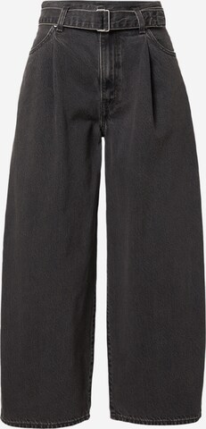 LEVI'S ® - Pantalón vaquero plisado 'Belted Baggy' en negro: frente