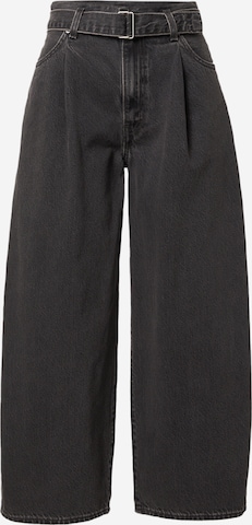 LEVI'S ® - Pantalón vaquero plisado 'Belted Baggy' en negro: frente