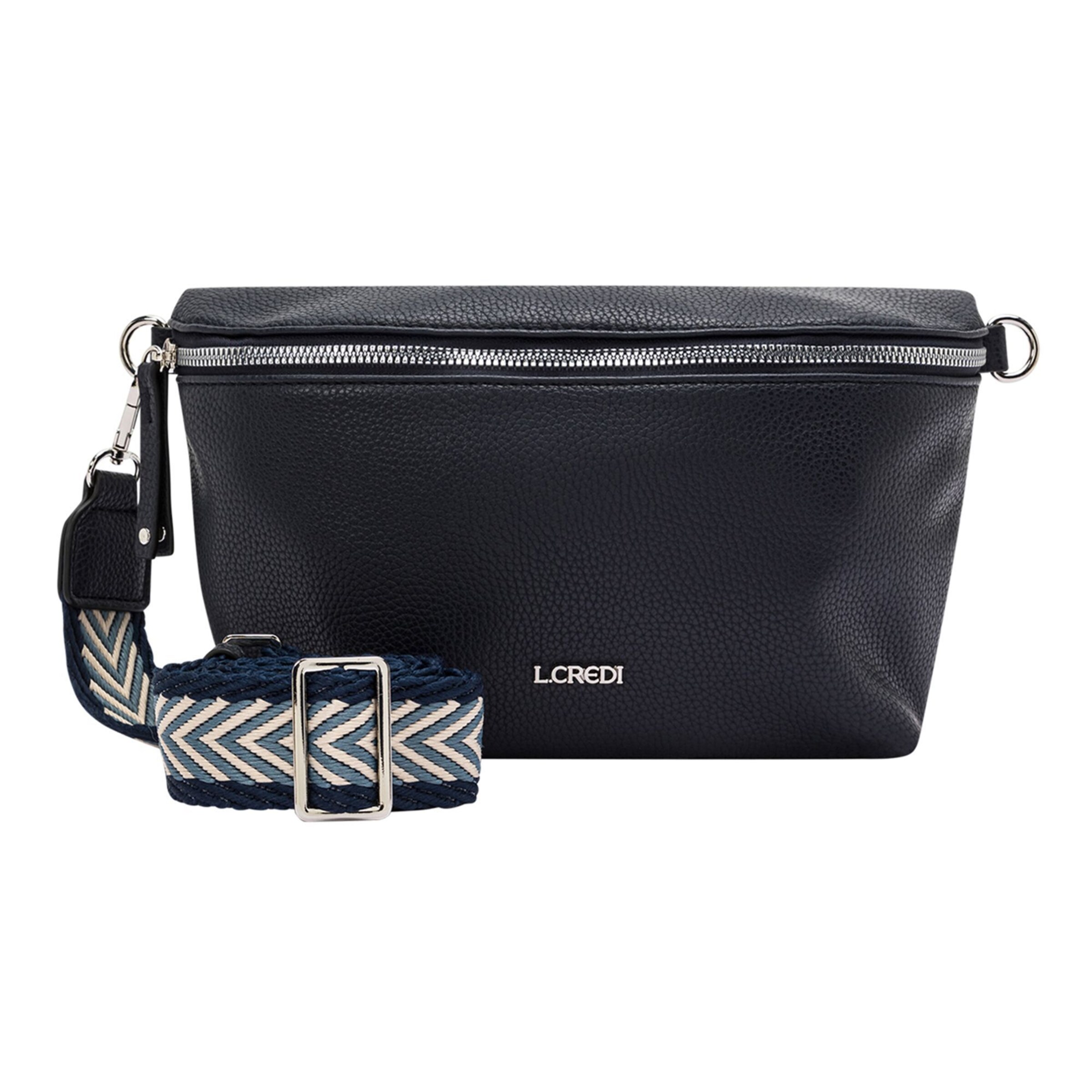 L.CREDI Crossbody bag 'Oliana' in Blue: front
