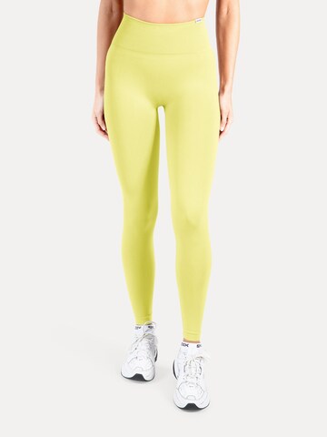 Smilodox Slim fit Leggings 'Trixy' in Yellow: front