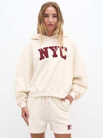 Pull&Bear Regular Broek in Beige