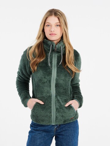 PROTEST Fleece Jacket 'RIRI' in Green: front