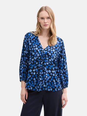 Chemisier TOM TAILOR en bleu : devant