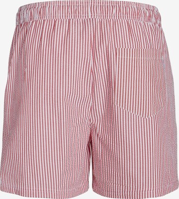 JACK & JONES Badeshorts 'FIJI' i rød