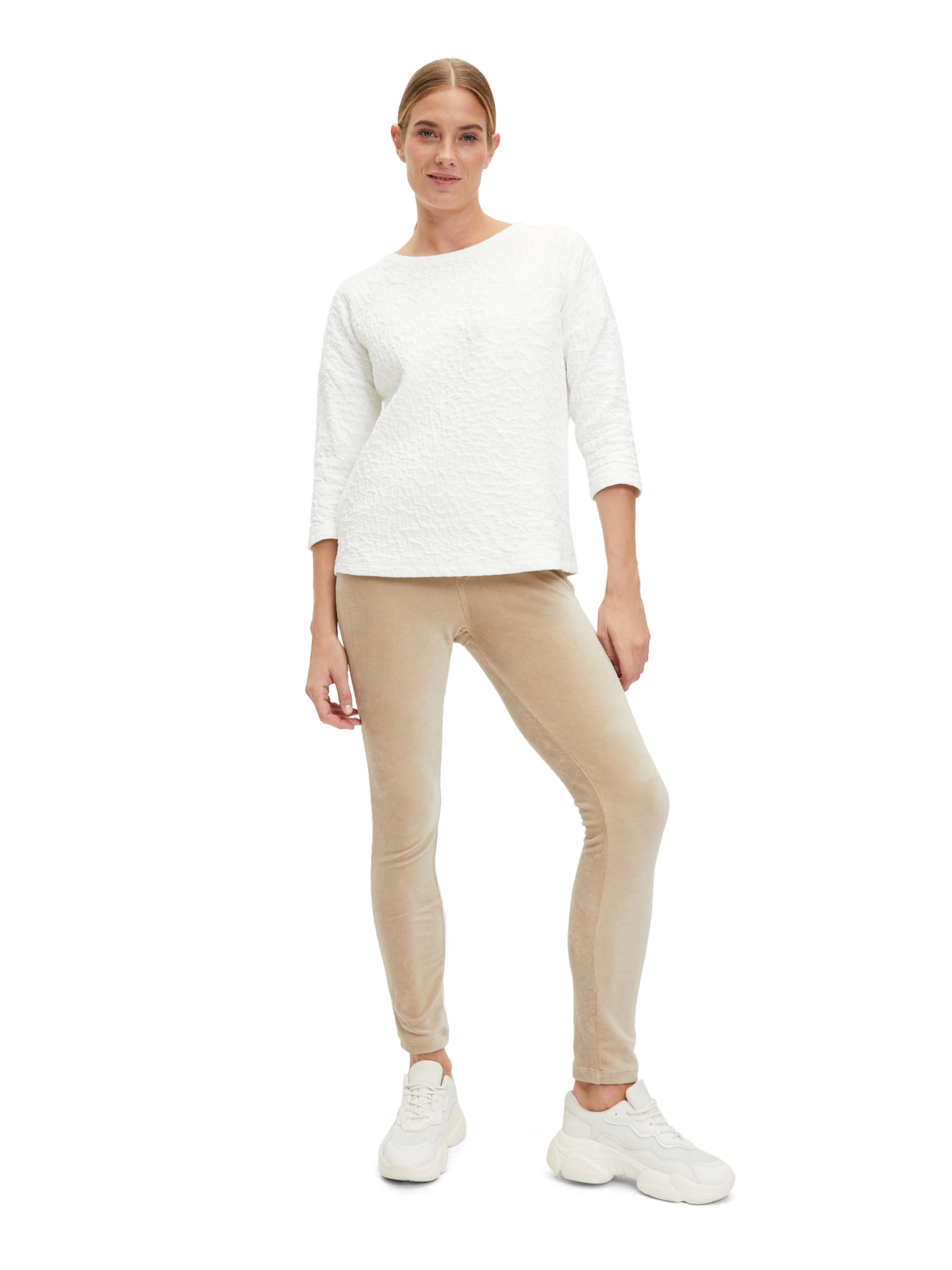 Skinny Pantaloni de la Cartoon pe bej