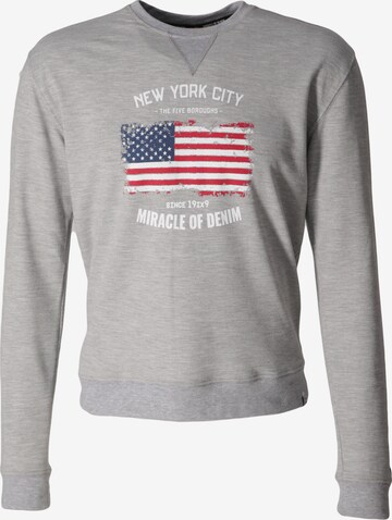 Miracle of Denim Sweatshirt in Grey: front