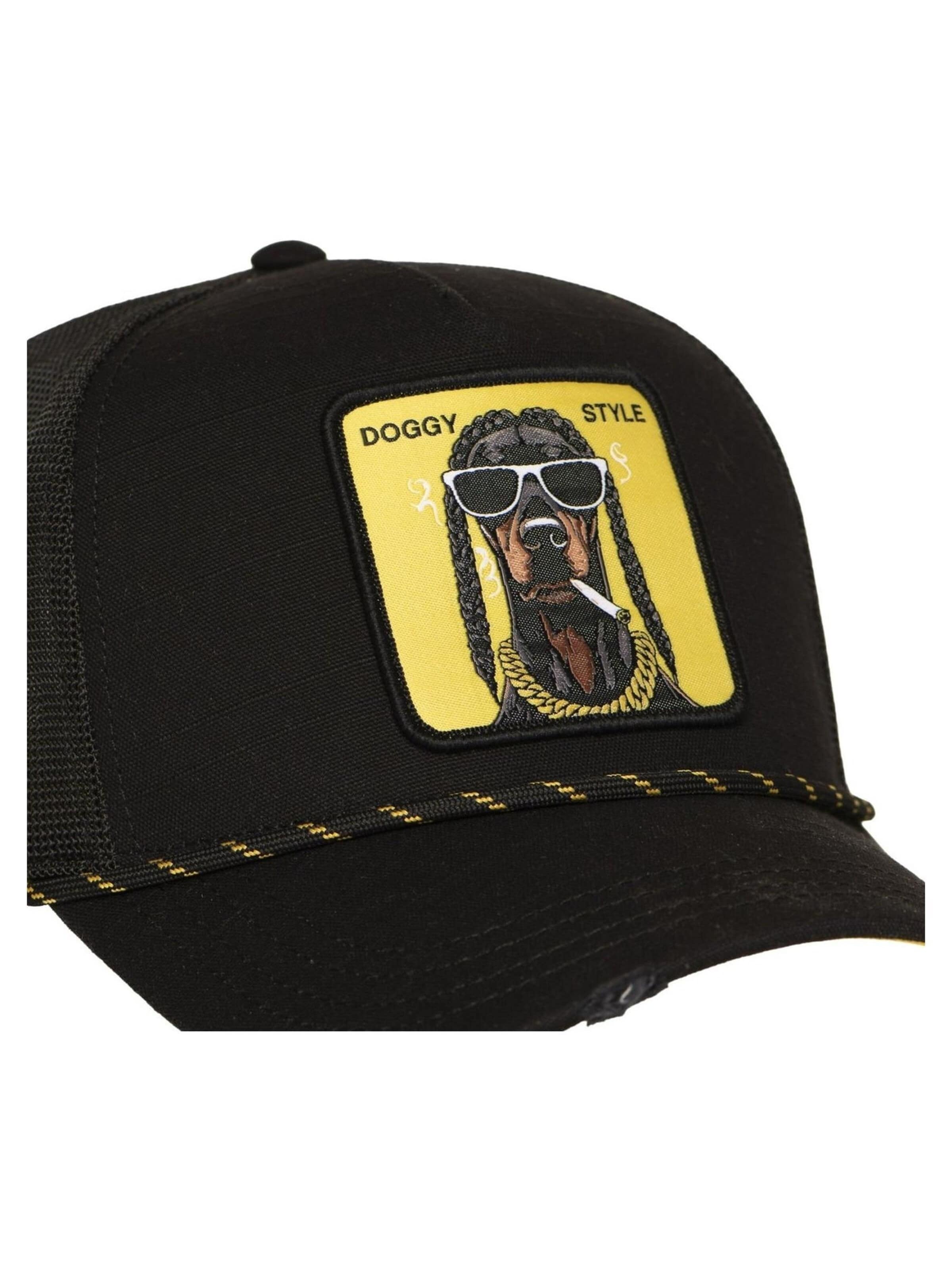 Capslab Hætte 'Gorra capslab negra hiphop doggy trucker cap' i sort