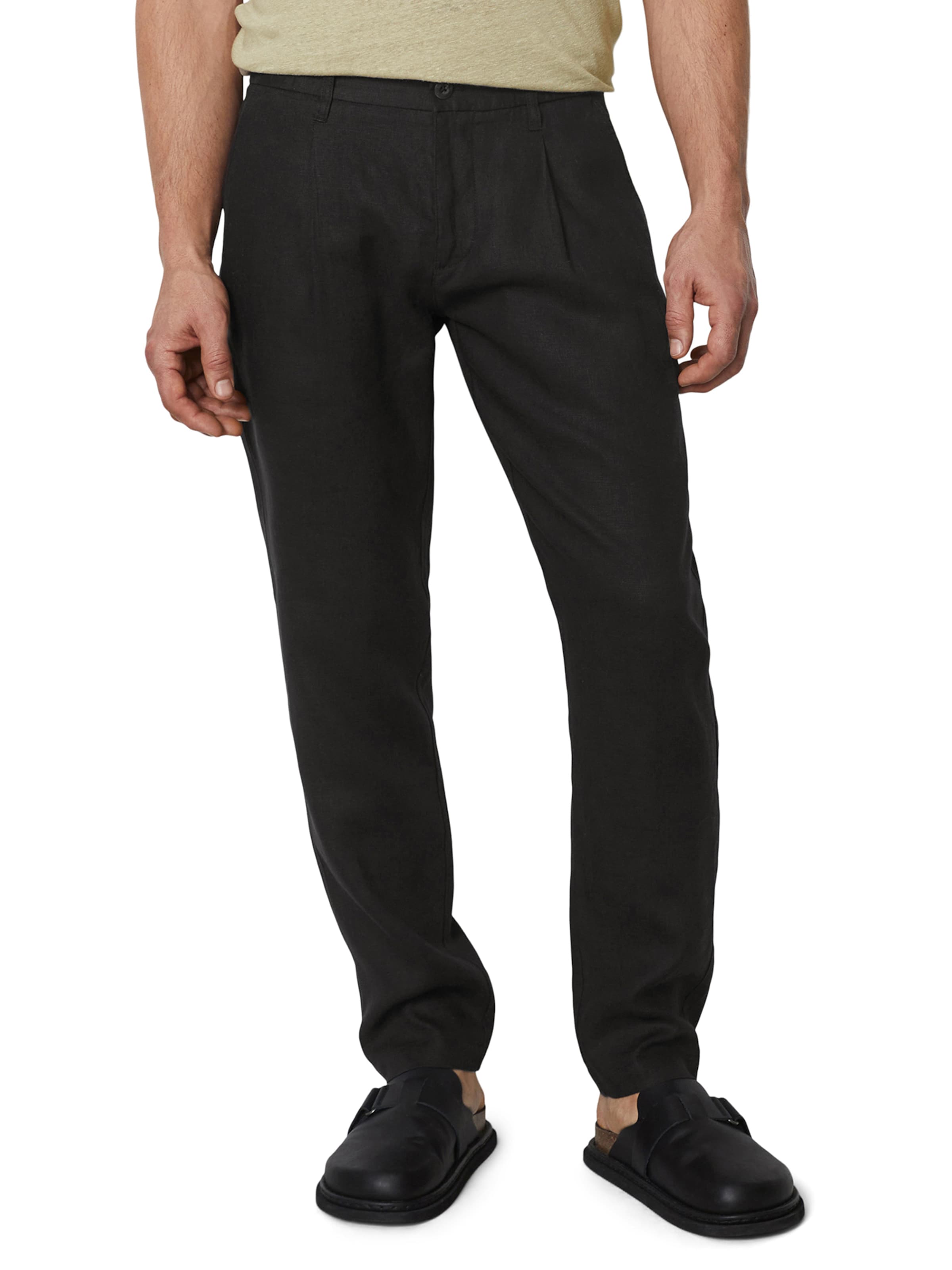 Marc O'Polo Regular Hose 'Osby' in Schwarz: Vorderseite