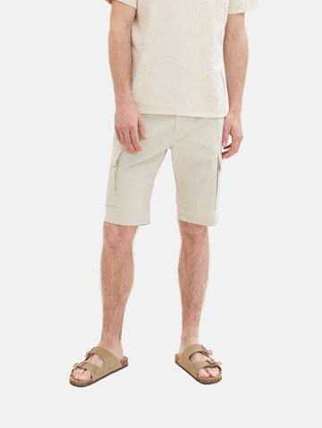 TOM TAILOR Regular Cargobroek in Beige: voorkant