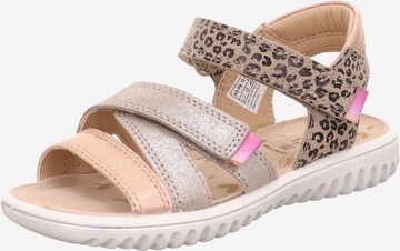 SUPERFIT - Sandalias 'SPARKLE' en beige: frente