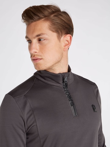 PROTEST Sportsweatshirt 'REWILL' in Grau: Vorderseite