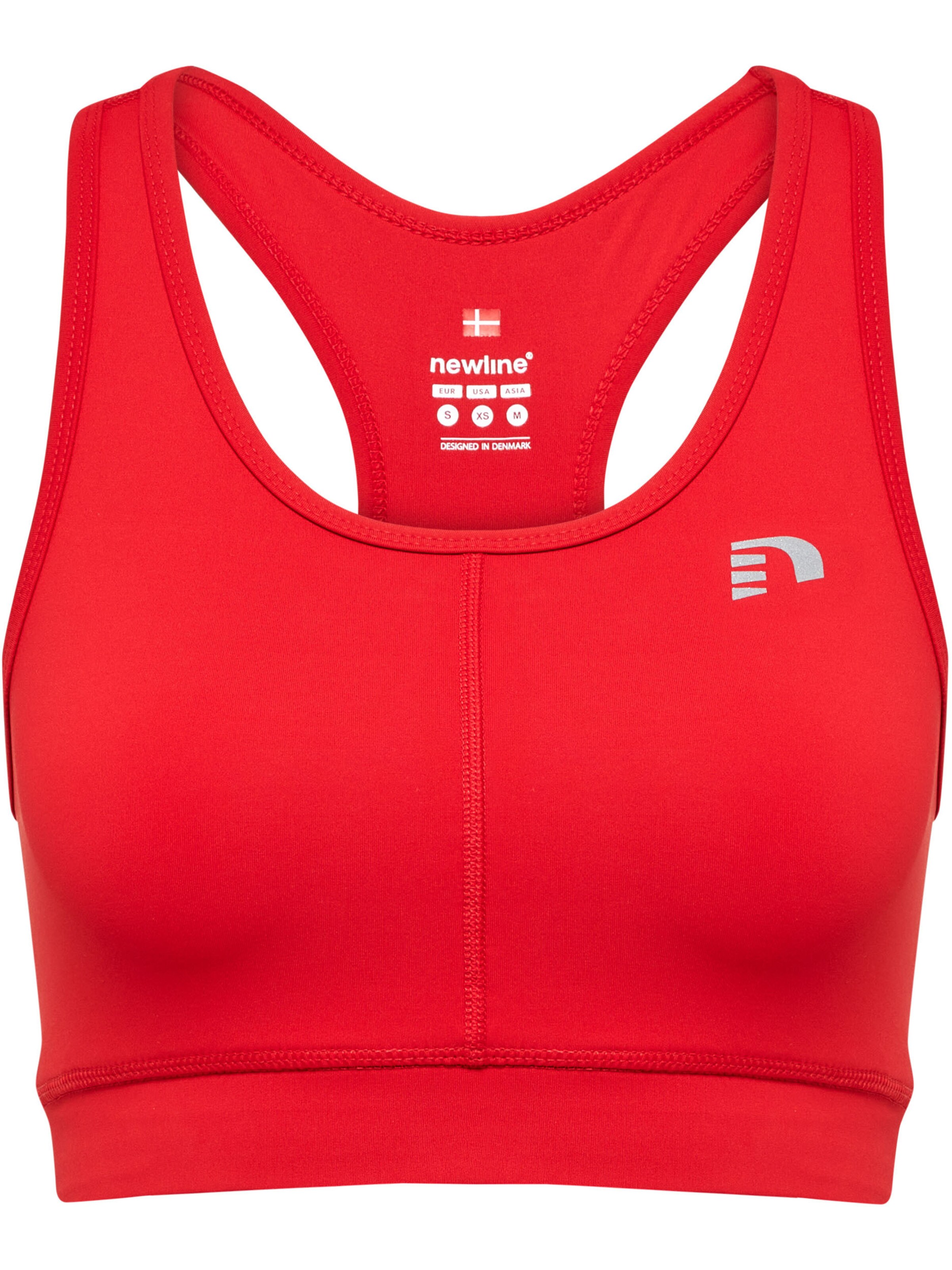 Newline Bustier Sports-BH i rød: forside
