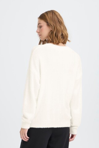 ICHI Knit Cardigan 'IHBrula' in White