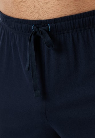 SCHIESSER Pyjama lang in Blauw