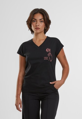 T-Shirt 'Only Love' Mister Tee en noir : devant