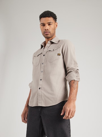 Slim fit Camicia di G-STAR in grigio: frontale