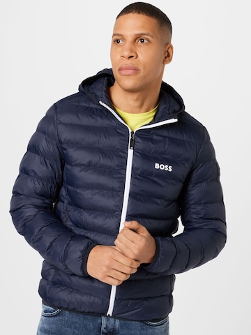 BOSS Between-Season Jacket 'Thor' in Blue: front