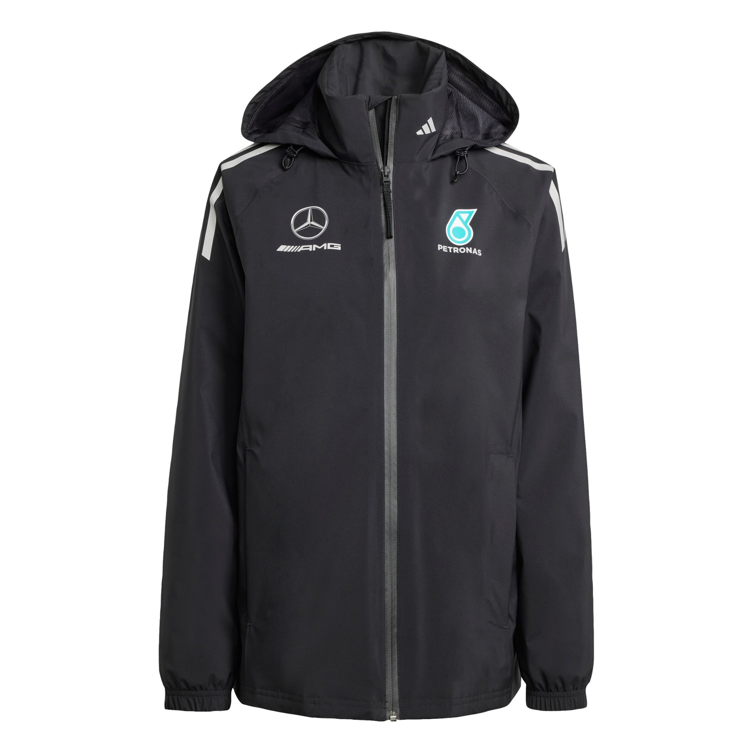 ADIDAS PERFORMANCE Sportjacke 'Mercedes - Amg Petronas Formula One Team' in azur / hellgrau / schwarz, Produktansicht
