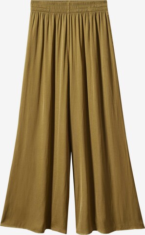 Wide Leg Pantalon 'Moon' MANGO en jaune : devant