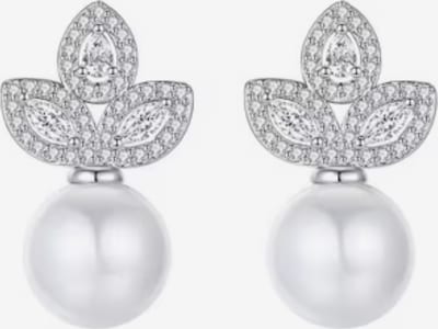 ROUGEMONT Jewellery Ohrringe 'Extravagante Perlen Ohrstecker' in silber, Produktansicht