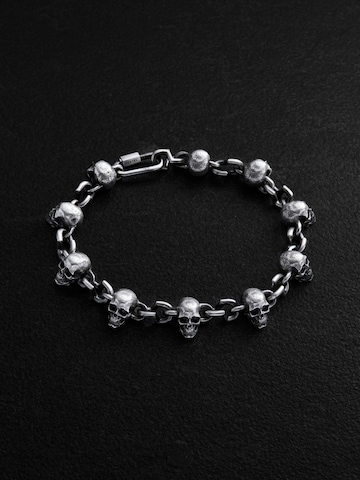 REYTEL Armband 'CARPE DIEM'‌‌‌‌‌‌‌‌‌ in Silber: Vorderseite