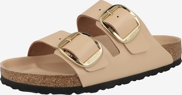 BIRKENSTOCK - Zapatos abiertos 'Arizona Big Buckle' en beige: frente