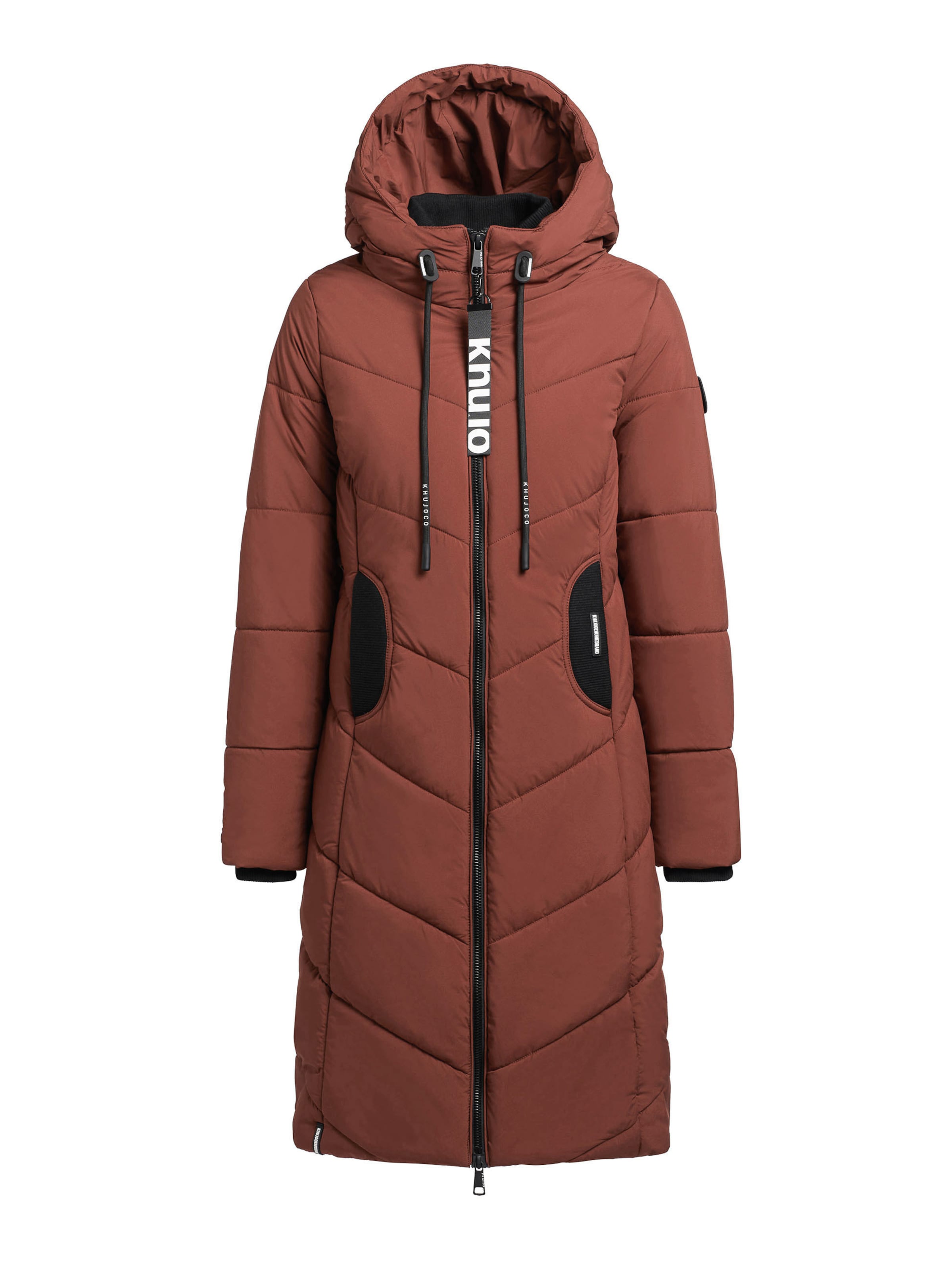 khujo Χειμερινό παλτό 'Aribay4' σε κόκκινο: μπροστά