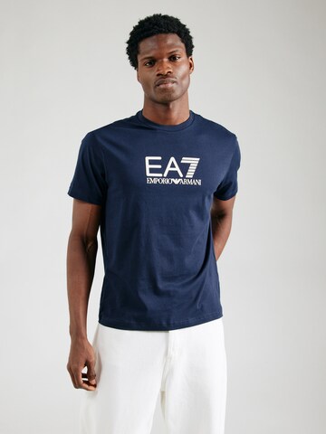 EA7 Emporio Armani Shirt 'Visibility' in Blauw: voorkant