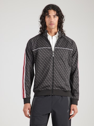 GUESS - Sudadera con cremallera deportiva 'PARIMO' en negro: frente