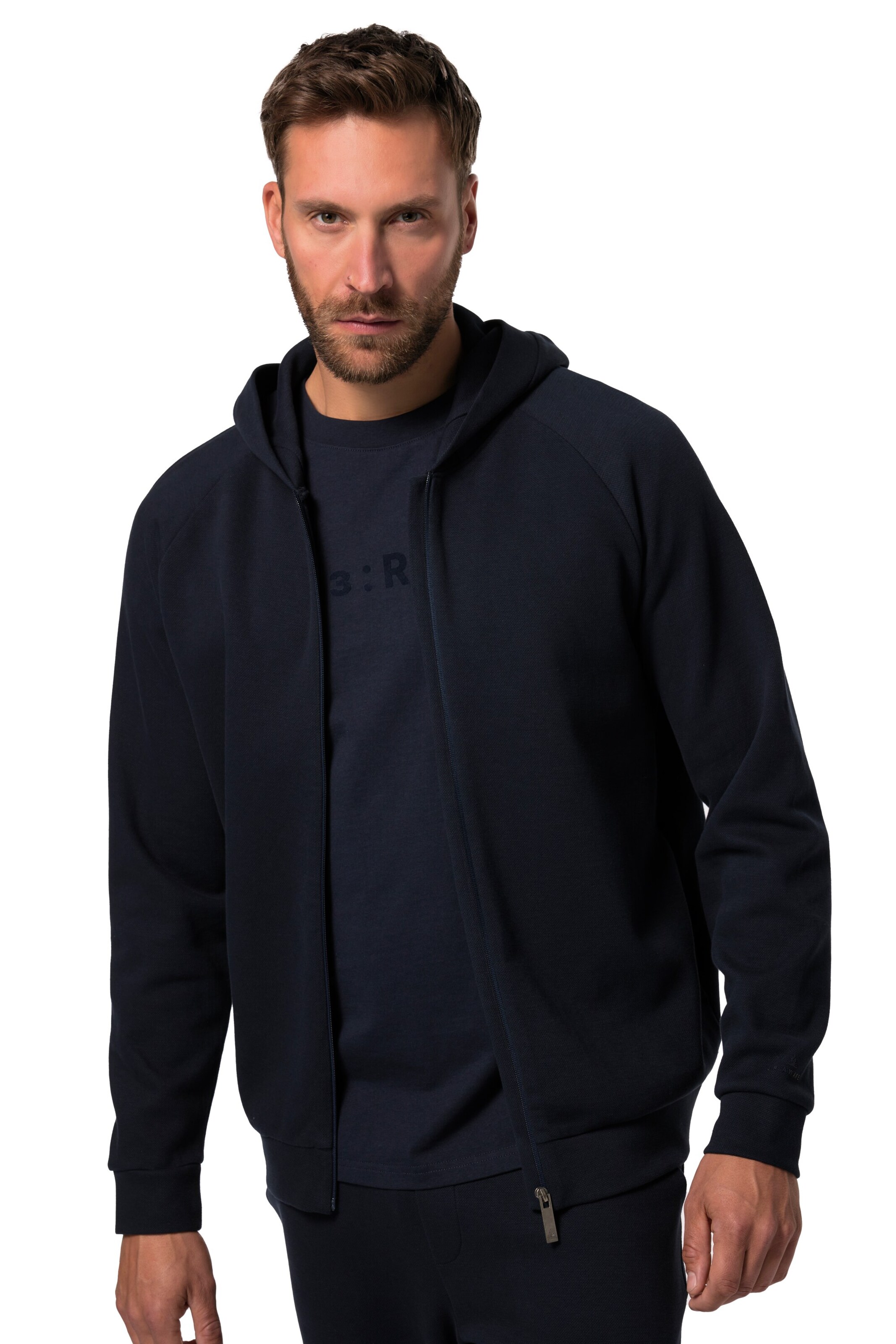 Veste de survêtement JP1880 en noir : devant