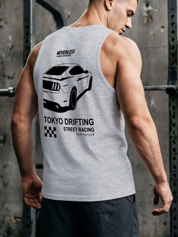 Neverless Shirt 'Tokyo Drifting' in Grey