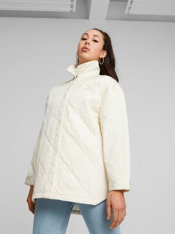 PUMA Prehodna jakna | bela barva: sprednja stran