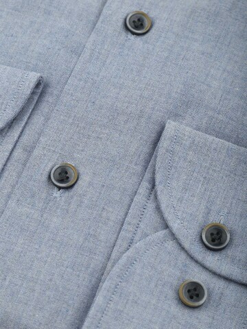 Profuomo Slim fit Button Up Shirt in Blue