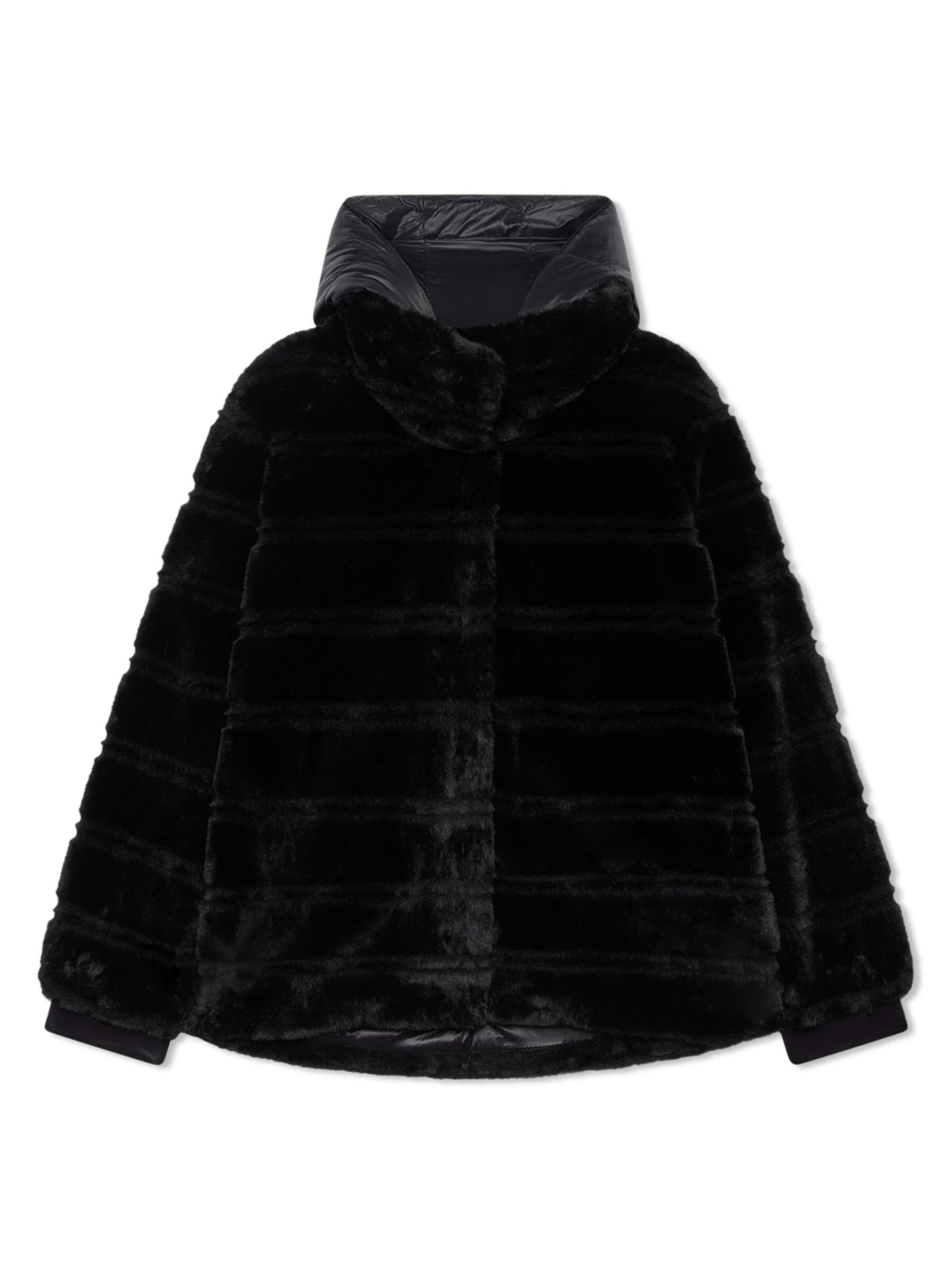Cappotto invernale di Fiorella Rubino in nero: frontale