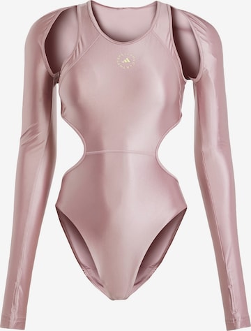 purpurinė ADIDAS BY STELLA MCCARTNEY Sportinė glaustinukė 'Leotard': priekis