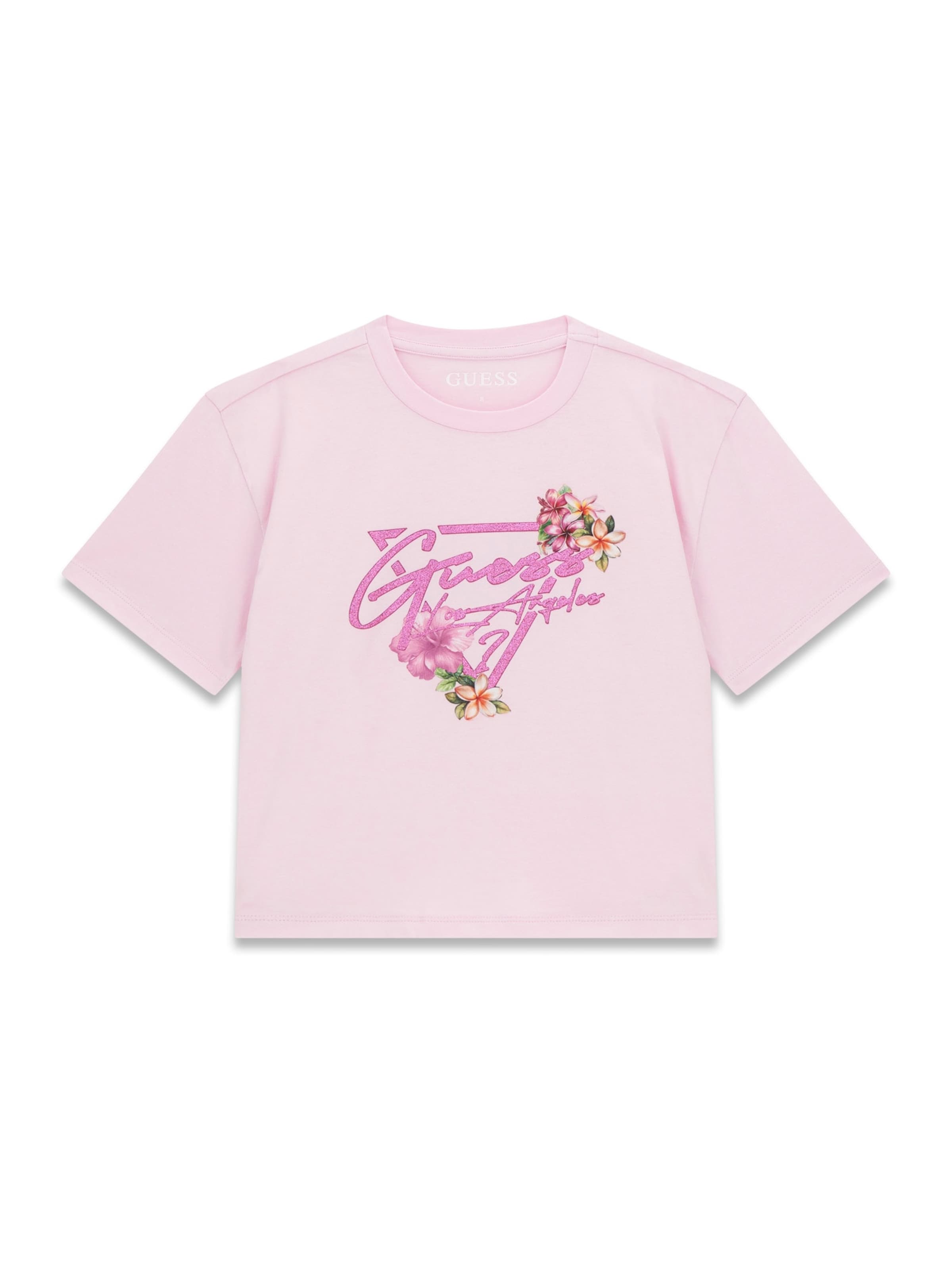 GUESS - Camiseta en rosa: frente