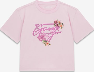GUESS - Camiseta en rosa: frente