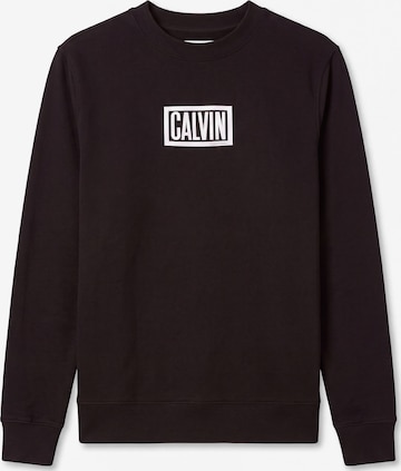 Sweat-shirt Calvin Klein Jeans en noir : devant