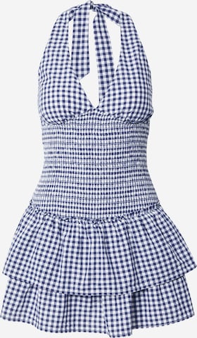 HOLLISTER Cocktailmekko värissä sininen: etupuoli