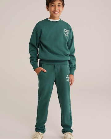 WE Fashion Regular Hose in Grün