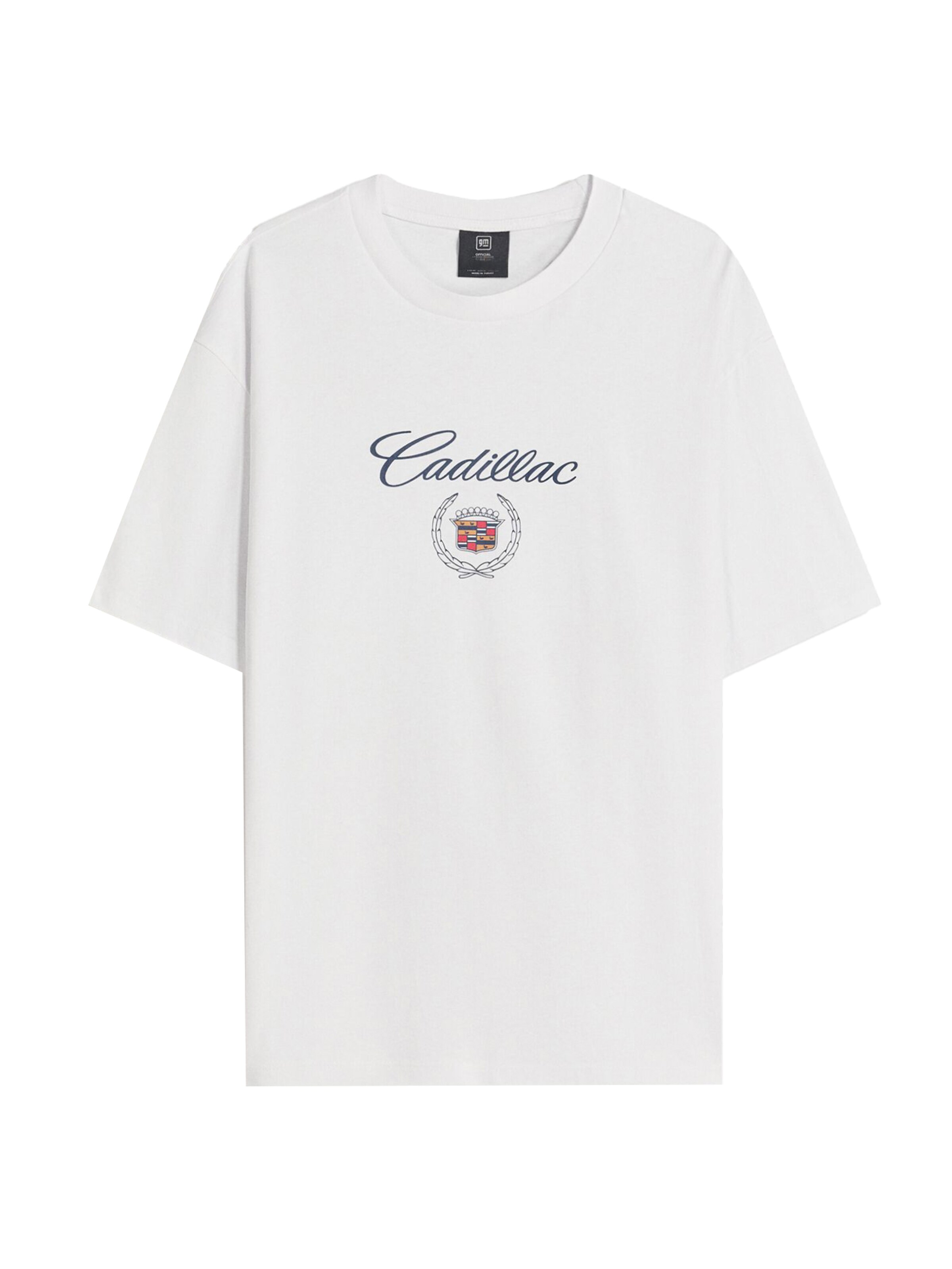 Bershka Shirt 'CADILLAC' in White: front