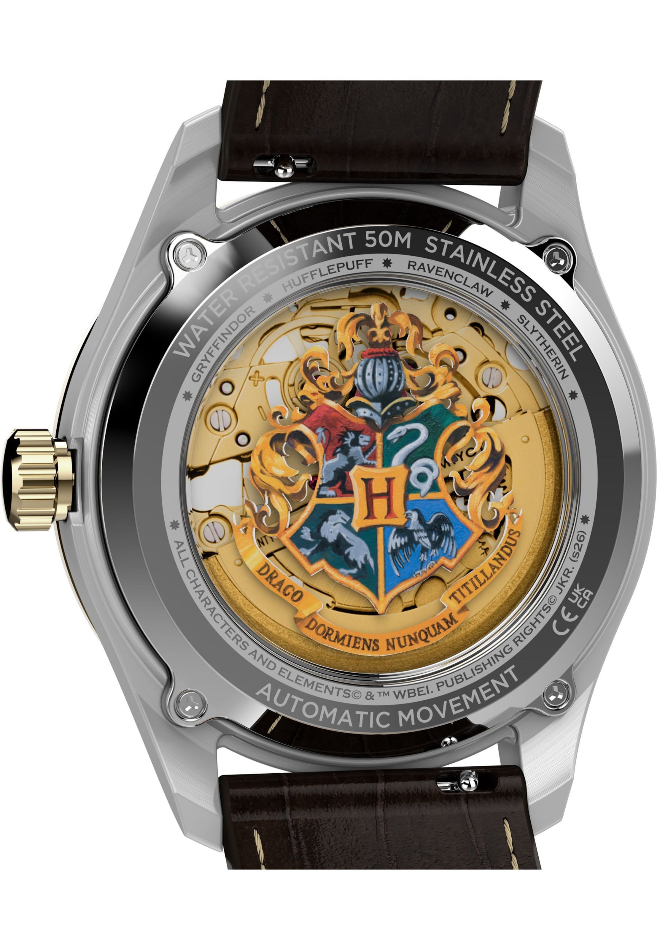 Orologio analogico 'Timex x Harry Potter Waterbury Skeleton Automatic' di TIMEX in marrone
