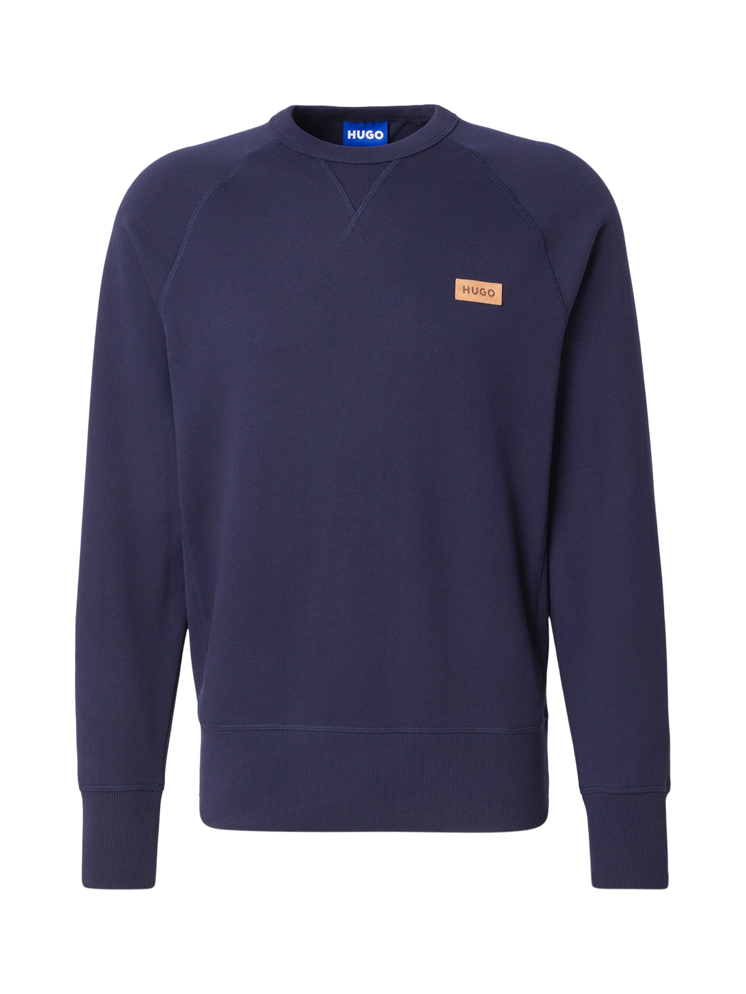 HUGO Sweatshirt 'Nevacrew' in Blue: front